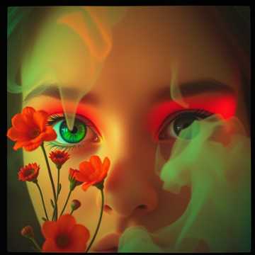 Ojos Tricolores de Amor