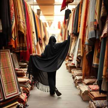 La del rebozo negro