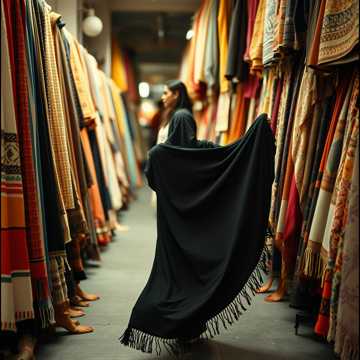 La del rebozo negro