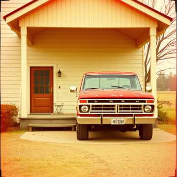 Red Ford Truck