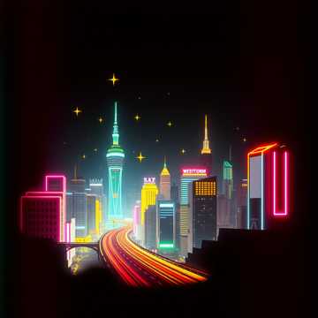 Dancing in the Neon Glow