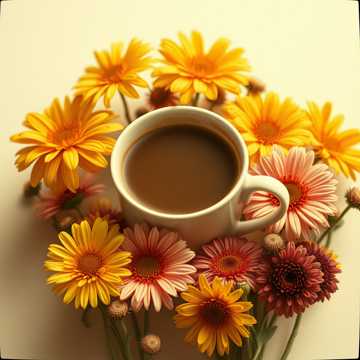 Kaffee am Morgen vertreibt Kummer und Sorgen