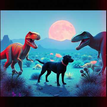 Dinosaurs dog lammy