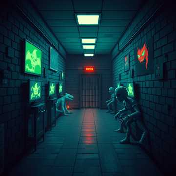 Pixels behind bars